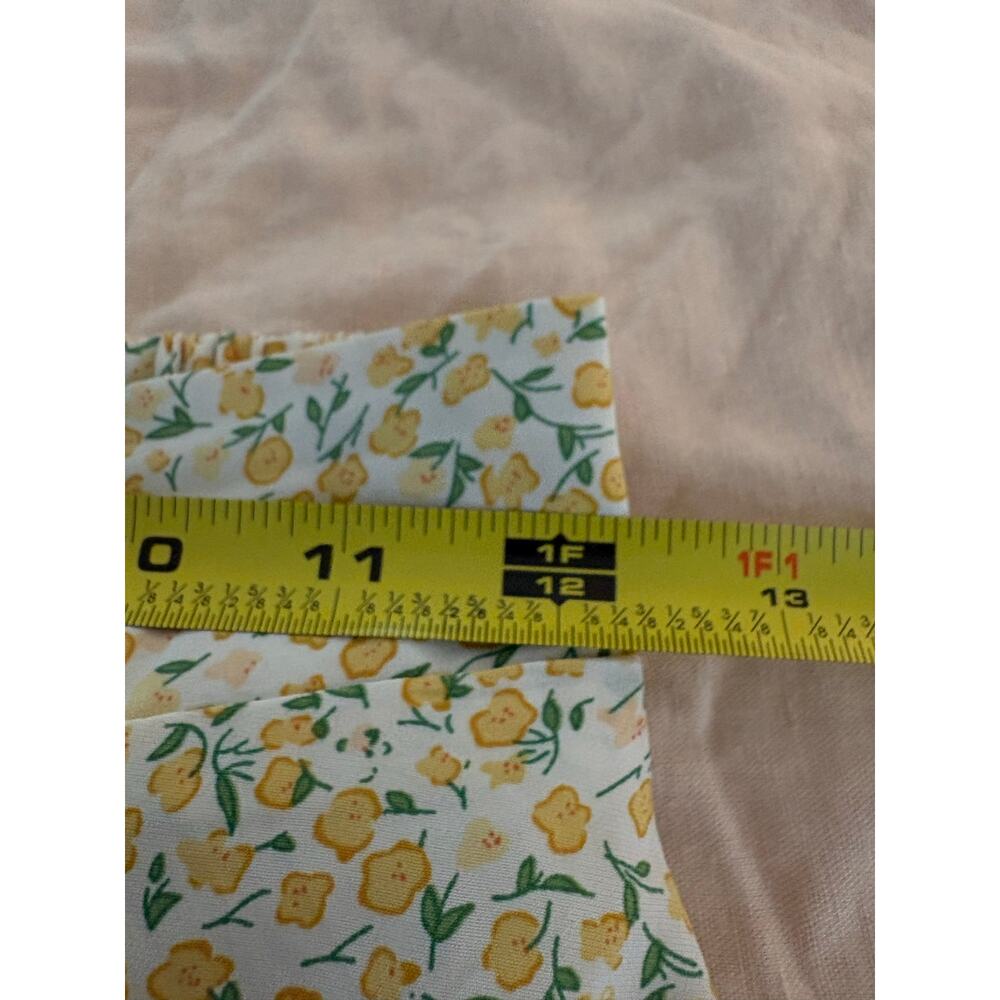 Floral Midi Skirt in Light Yellow - Picture 5 of 5